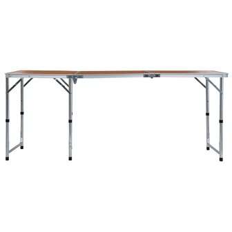Campingtafel inklapbaar 180x60 cm aluminium