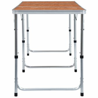 Campingtafel inklapbaar 180x60 cm aluminium