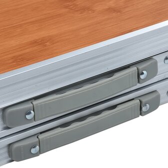 Campingtafel inklapbaar 180x60 cm aluminium