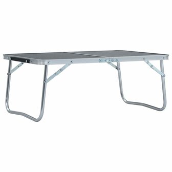 Campingtafel inklapbaar 60x40 cm aluminium grijs