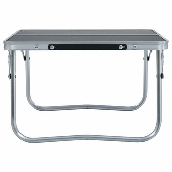 Campingtafel inklapbaar 60x40 cm aluminium grijs