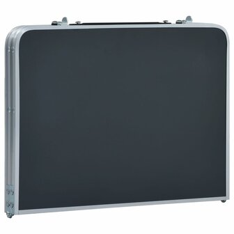 Campingtafel inklapbaar 60x40 cm aluminium grijs