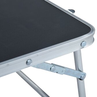 Campingtafel inklapbaar 60x40 cm aluminium grijs