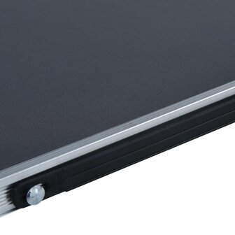 Campingtafel inklapbaar 60x40 cm aluminium grijs