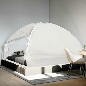 Klamboe met deuren Mongolia 220 gaas 200x200x130 cm wit