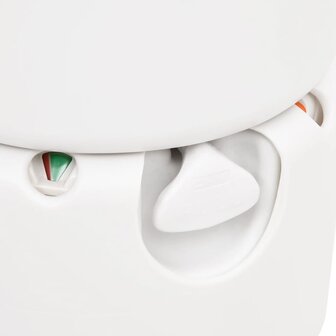 Campingtoilet ge&iuml;ntegreerd 24+17 L HDPE en staal wit