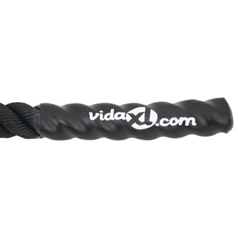 Battle rope 6 m 4,5 kg polyester zwart