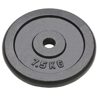 Halterschijven 4 st 4x7,5 kg gietijzer