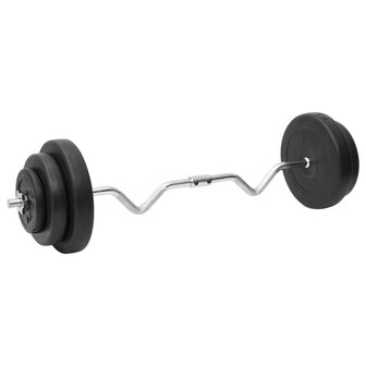 Halterset met gewichten curl 60 kg