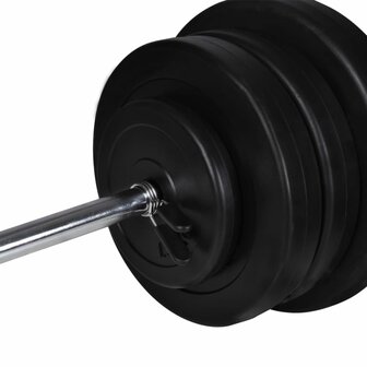 Trainingsbank met halterset 60,5 kg