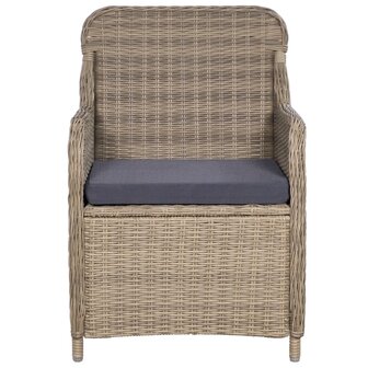 11-delige Tuinset poly rattan bruin