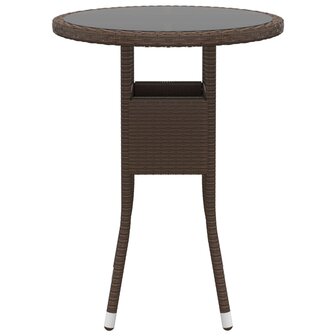 5-delige Loungeset poly rattan bruin