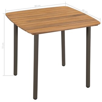 3-delige Tuinset poly rattan bruin