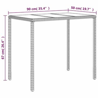 6-delige Loungeset met kussens poly rattan grijs