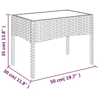 4-delige Loungeset met kussens poly rattan bruin
