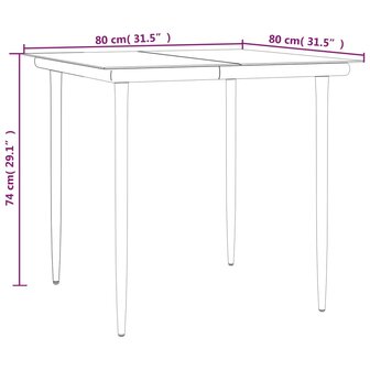 3-delige Tuinset met kussens poly rattan en staal
