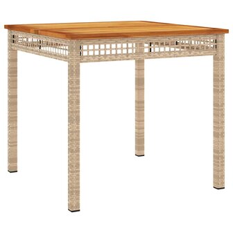 3-delige Tuinset met kussens poly rattan beige