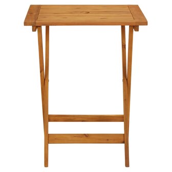 3-delige Bistroset poly rattan en massief hout beige