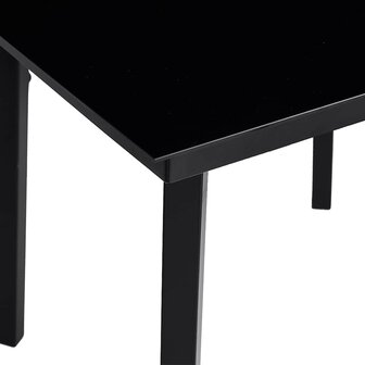 3-delige Tuinset met kussens poly rattan glas grijs