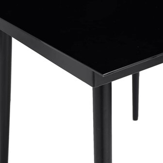 3-delige Tuinset poly rattan glas bruin
