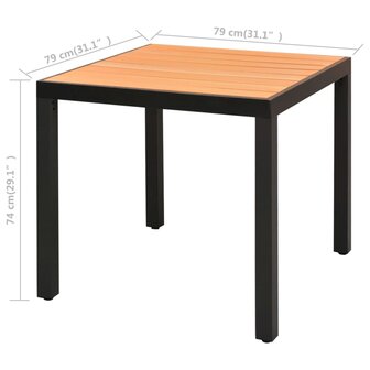 3-delige Tuinset PVC-rattan zwart en bruin