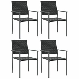 5-delige Tuinset poly rattan en staal