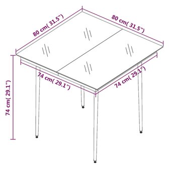 3-delige Tuinset met kussens poly rattan grijs