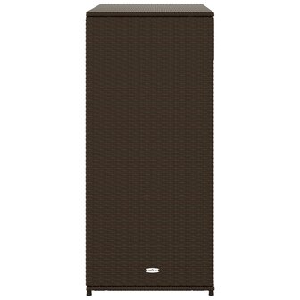 Tuinkast 105x55x113 cm poly rattan bruin