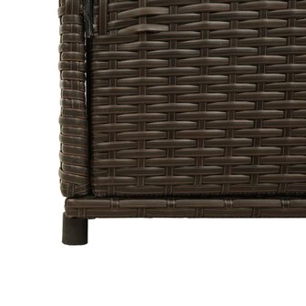 Tuinkast 105x55x113 cm poly rattan bruin