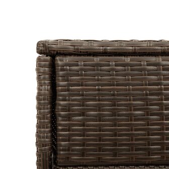 Tuinkast 105x55x113 cm poly rattan bruin