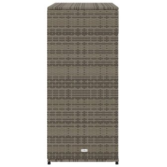 Tuinkast 105x55x113 cm poly rattan grijs