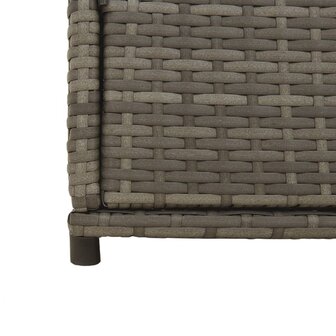 Tuinkast 105x55x113 cm poly rattan grijs
