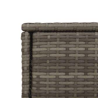 Tuinkast 105x55x113 cm poly rattan grijs