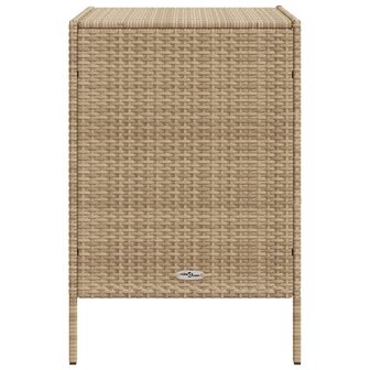 Tuinkast 55x59x80 cm poly rattan beige