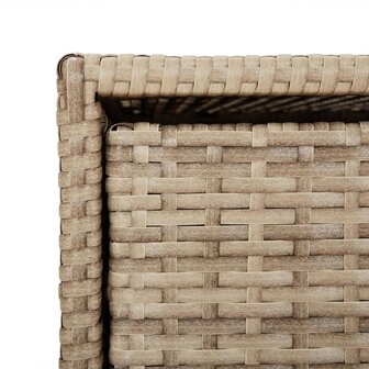 Tuinkast 55x59x80 cm poly rattan beige