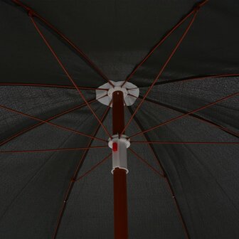 Parasol met stalen paal 240 cm antracietkleurig