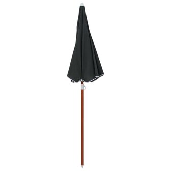 Parasol met stalen paal 180 cm antracietkleurig