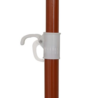 Parasol met stalen paal 180 cm antracietkleurig