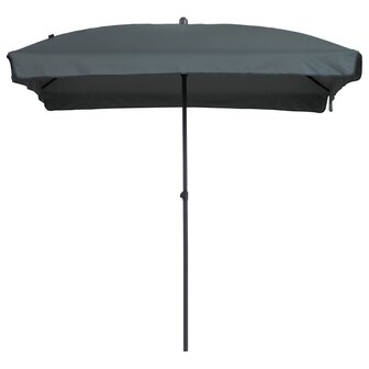 Parasol Patmos Luxe rechthoekig 210x140 cm grijs