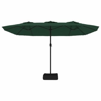 Parasol dubbel 449x245 cm groen