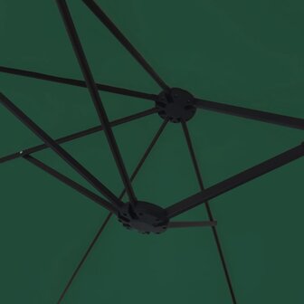 Parasol dubbel 449x245 cm groen