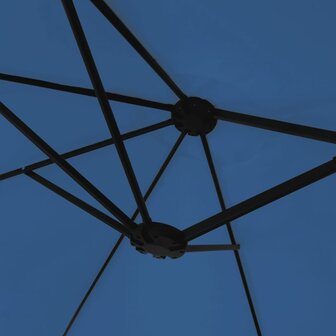 Parasol dubbel dak 449x245 cm azuurblauw