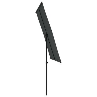 Parasol met aluminium paal 2x1,5 m antracietkleurig
