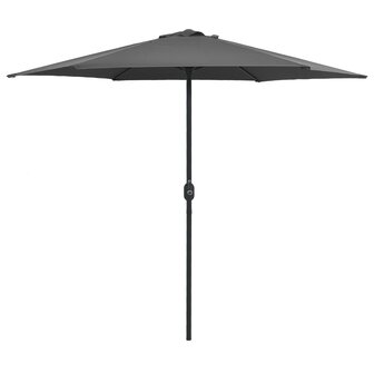 Parasol met aluminium paal 270x246 cm antracietkleurig
