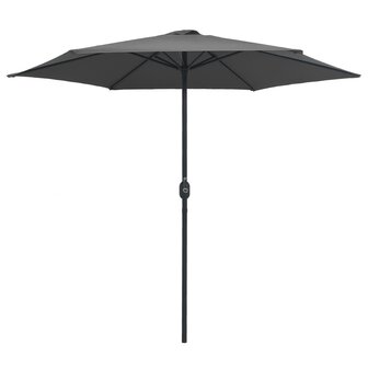 Parasol met aluminium paal 270x246 cm antracietkleurig