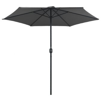 Parasol met aluminium paal 270x246 cm antracietkleurig