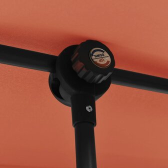 Parasol met aluminium paal 180x110 cm terracottakleurig