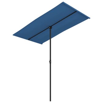 Parasol met aluminium paal 180x110 cm azuurblauw