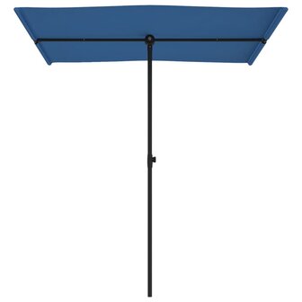 Parasol met aluminium paal 180x110 cm azuurblauw