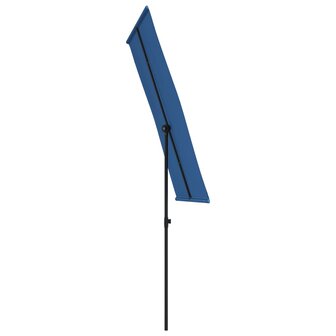 Parasol met aluminium paal 180x110 cm azuurblauw